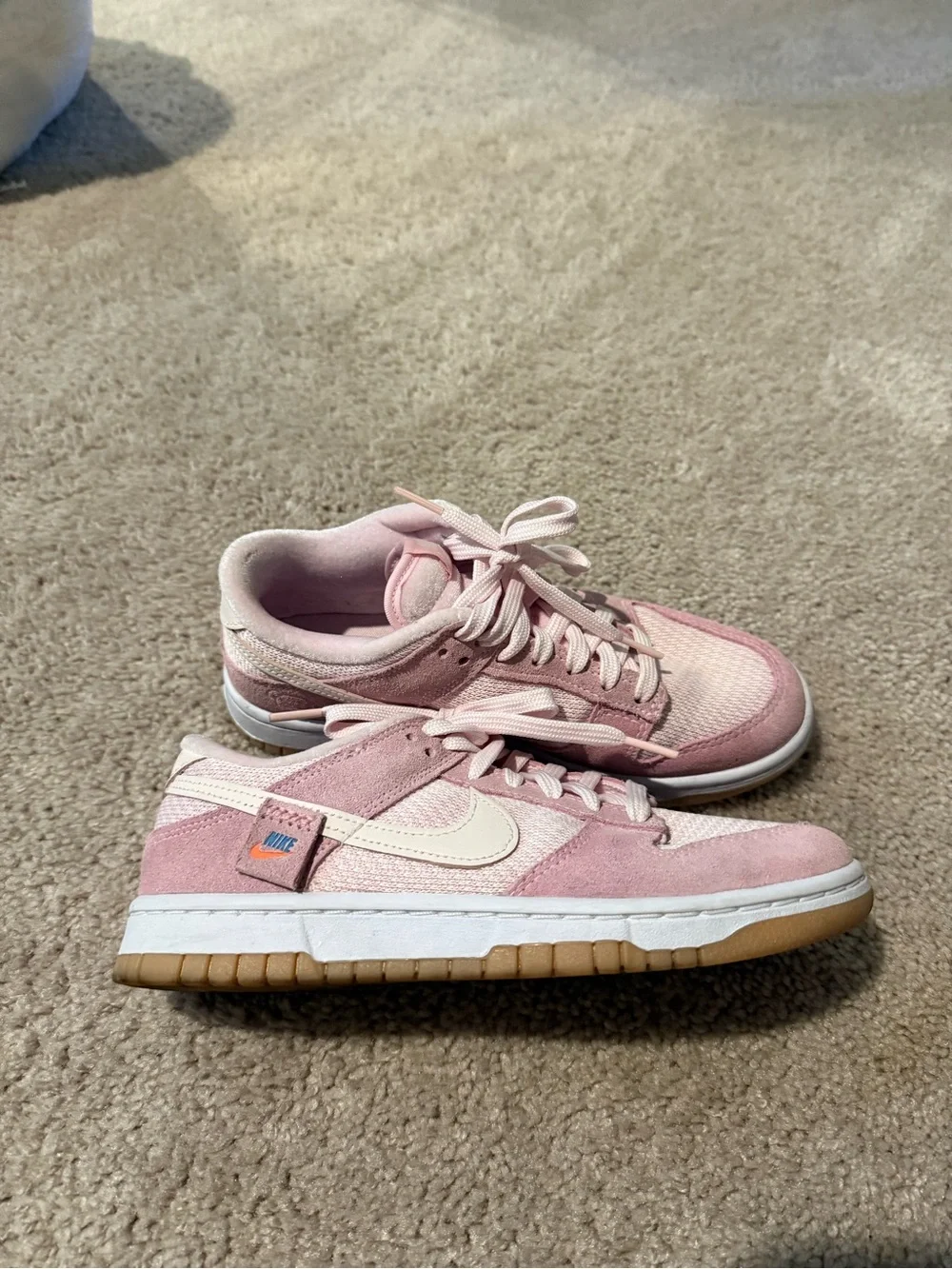 Teddy Bear Pink Nike Women’s Dunks